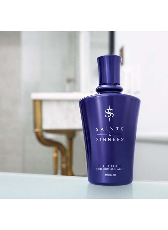 سينتس آند سينرز - شامبو Saints & Sinners Velvet Divine Moisture الحائز على جائزة للشعر الجاف والتالف والباهت والمصبوغ (8.5 أونصة) - Image 1