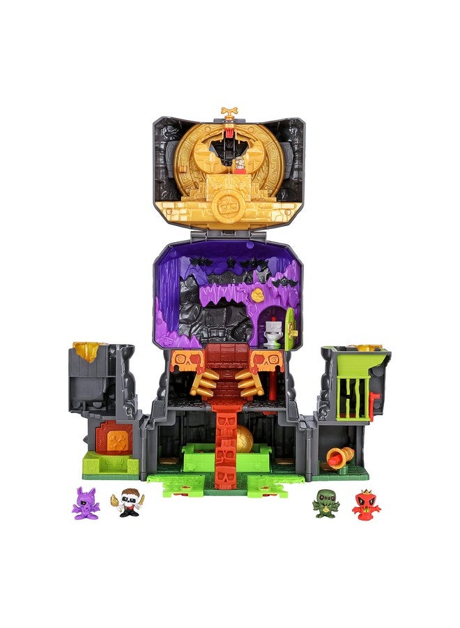 Treasure X Lost Lands Skull Island Skull Temple Mega Playset, 40 Levels of Adventure. 4 Micro Sized Action Figs. Survive The Traps and Discover Guaranteed Real Gold Dipped Treasure - Image 3