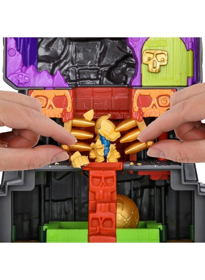 Treasure X Lost Lands Skull Island Skull Temple Mega Playset, 40 Levels of Adventure. 4 Micro Sized Action Figs. Survive The Traps and Discover Guaranteed Real Gold Dipped Treasure - Image 4