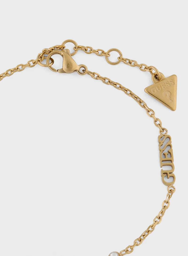 GUESS Logo & Crystals Bracelet