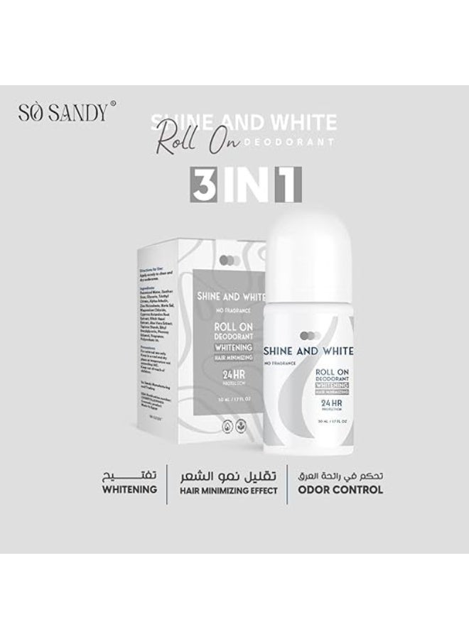 So Sandy Fragrance-Free Roll-On Deodorant 50ml for Freshness and Comfort | Supports Brighter-Looking Underarms, Gentle Formula, Quick-Drying, Ideal for Daily Use - Image 3