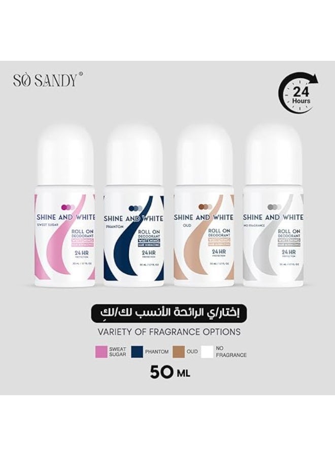 So Sandy Fragrance-Free Roll-On Deodorant 50ml for Freshness and Comfort | Supports Brighter-Looking Underarms, Gentle Formula, Quick-Drying, Ideal for Daily Use - Image 2