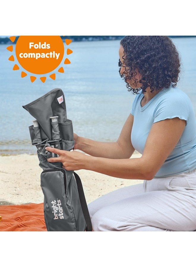 برايت ستارتس مقعد معزز محمول من برايت ستارتس بوب آند سيت، للاستخدام الداخلي/الخارجي، مقعد أرضي مع صينية طعام، رمادي، من 6 أشهر إلى 3 سنوات - Image 5