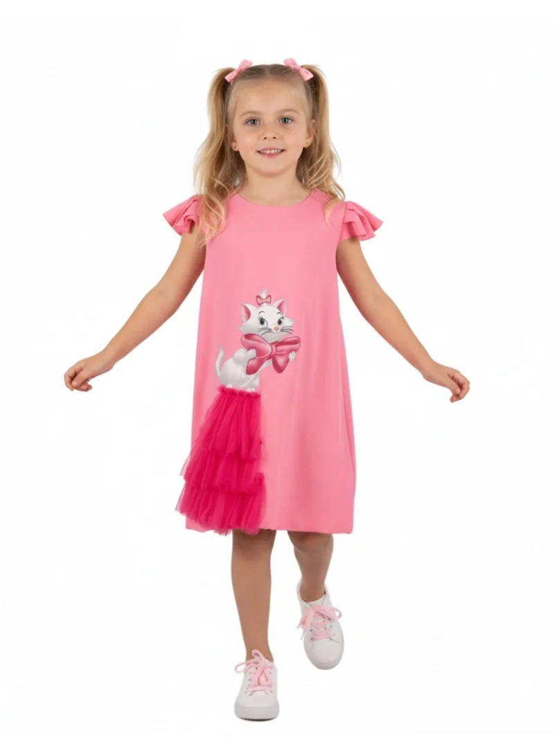 D'Daniela D'Daniela Pink Tulle Accent Dress