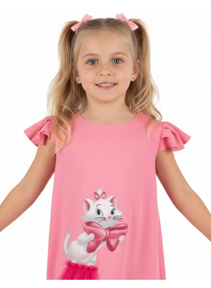 D'Daniela D'Daniela Pink Tulle Accent Dress