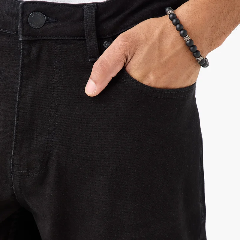 Lee Cooper Lee Cooper Skinny Fit Jeans with Button Closure and Pockets