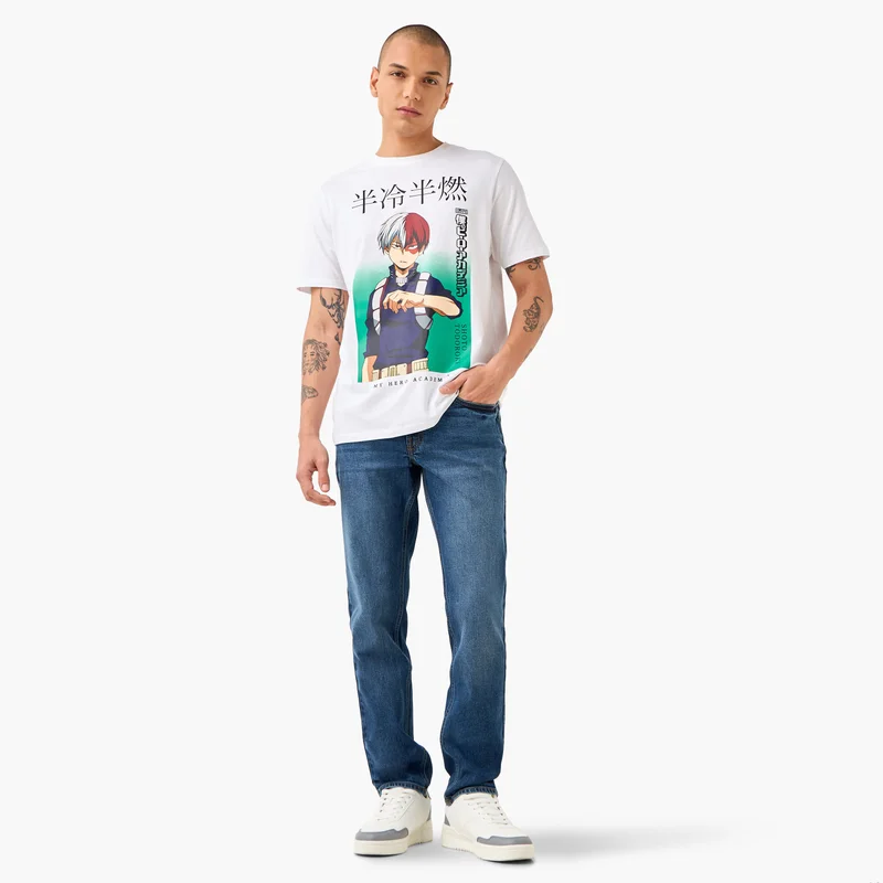 Lee Cooper Lee Cooper Skinny Fit Jeans with Button Closure and Pockets