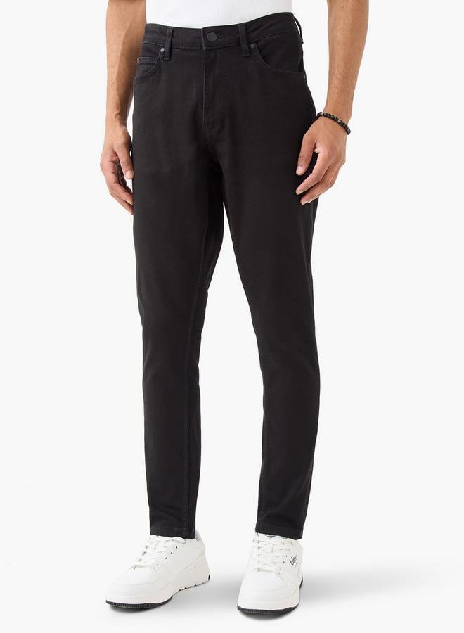 لي كوبر جينز لي كوبر سكيني فيت بأزرار وجيوب - Image 1