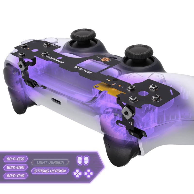 eXtremeRate Strong Version Whole Clicky Kit V2 for PS5 Controller BDM040 050 060 Shoulder Face Buttons Micro Switch L2R2 Clicky Hair Trigger Kit Tactile Face Buttons Mouse Click for PS5 Controller - Image 2