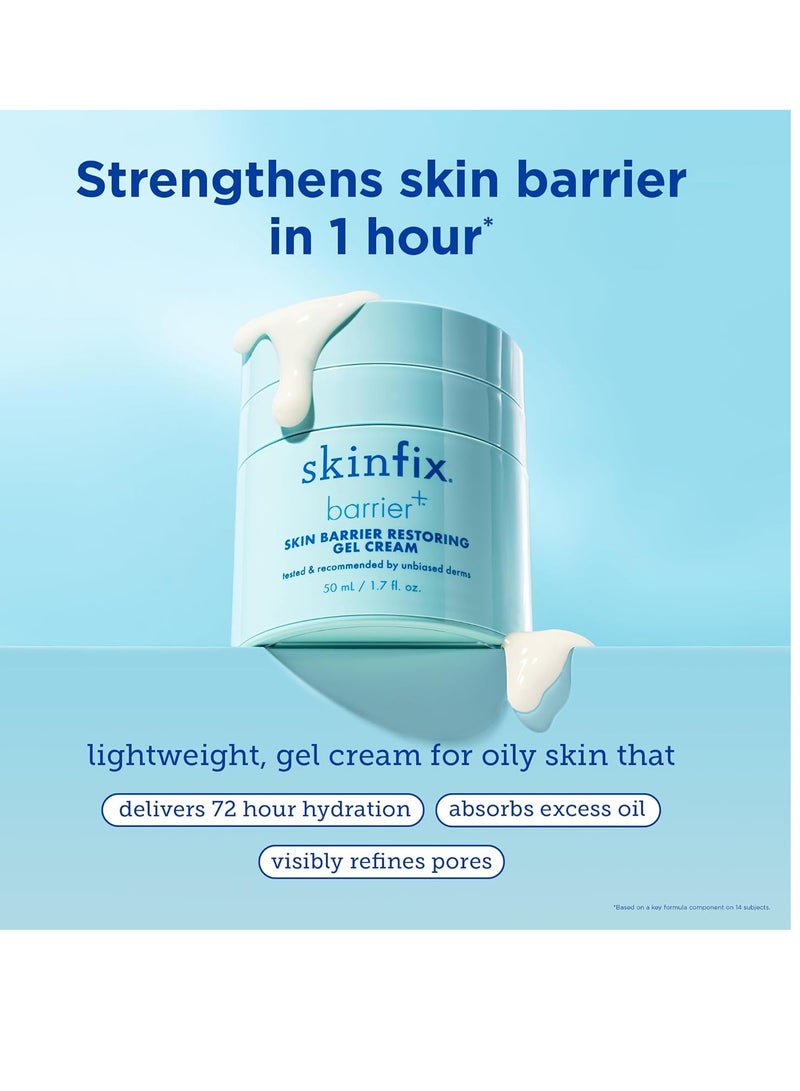 Skinfix Skinfix Barrier+ Restoring Gel Cream: Formulated with Niacinamide & Peptides, Ideal for Oily and Blemish-Prone Skin, Refill 1.7 oz  - Image 1