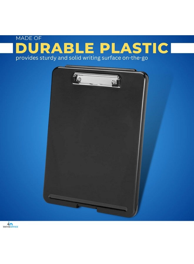 1InTheOffice Plastic Storage Clipboard Blackletter Size(4 Pack) - Image 4