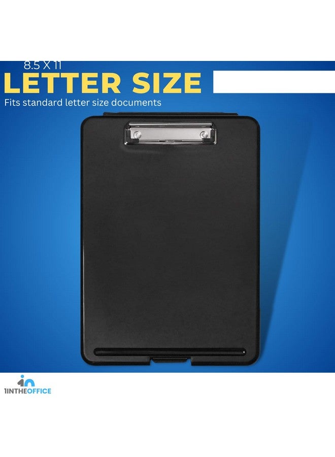 1InTheOffice Plastic Storage Clipboard Blackletter Size(4 Pack) - Image 3