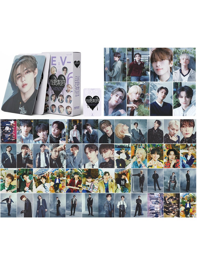 xozgdovg Integrated small card KPOP Korean Wave photo card 55 boxed DIY collection IVE support G-IDLE small card 