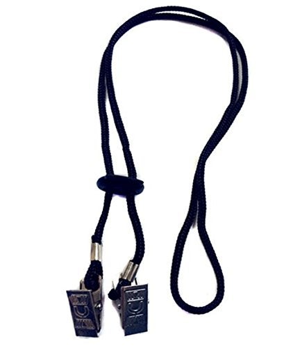 ASTRQLE 3pcs Black Adjustable Napkin Holders Lanyard Neck Strap Chain Clip Adjustable Napkin Bib Towel Clips For Elderly Adult Baby - Image 4