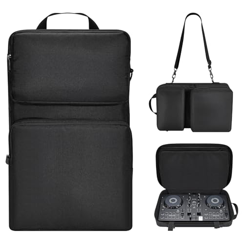LaiMoney DJ Controller Case for AlphaTheta DDJFLX2 Hercules Inpulse 200200 MK2 Pioneer DDJ200 SmartPioneer DDJWeGO4K DJ Controller DJ Storage Travel Protective Carrying Bag with Shoulder Straps - Image 1