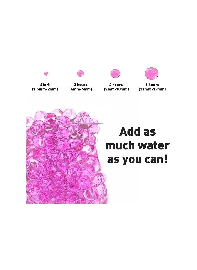 The Bros 60,000 pcs Water Gel Beads Non Toxic,Rainbow Mix Water Beads Kit for Vases,Water Gel Beads,Beads Growing Balls,Water Beads Pack for Vase Filler, Plant, Wedding and Home Vase Decoration  - Image 2