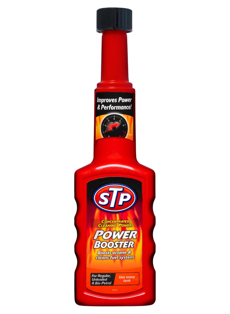STP Power Booster 200Ml, Concentrated Cleaning Power, Boosts Octane And Cleans Fueal System, 1 Piece - Image 1