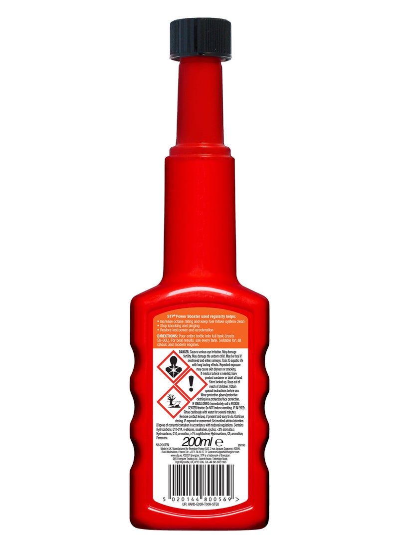 STP - Power Booster 200Ml, Concentrated Cleaning Power, Boosts Octane And Cleans Fueal System, 1 Piece - Image 1