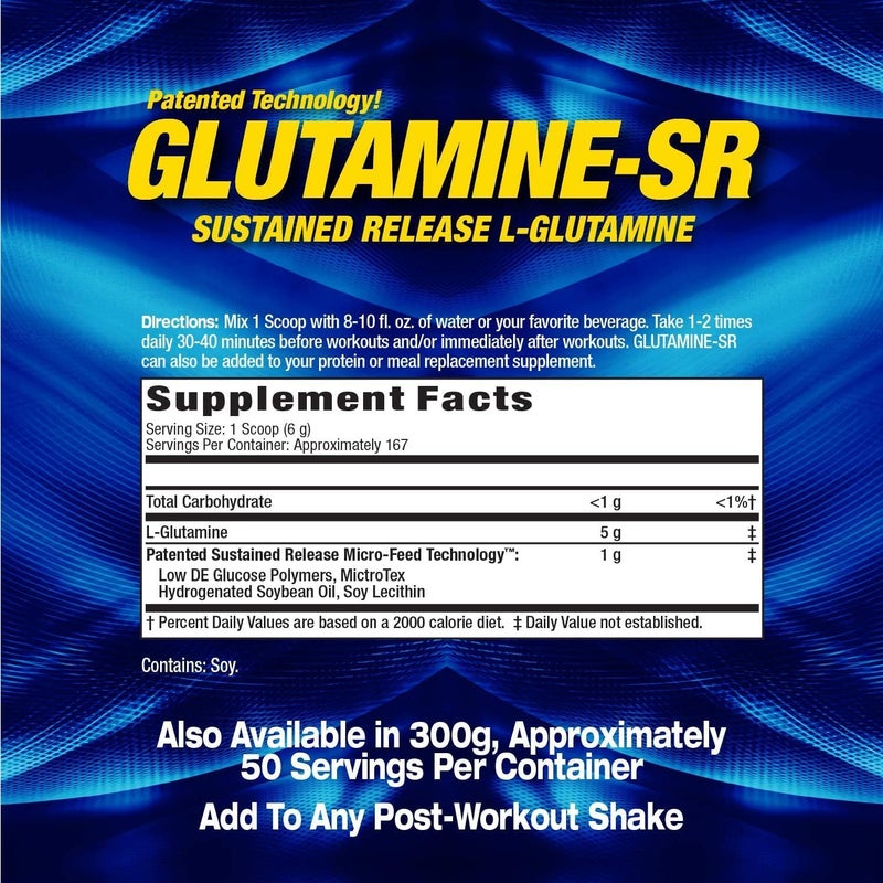 Maximum Human Performance MHP Glutamine SR Immune Health Muscle Recovery Support Muscle Mass Speed Recovery 160 Servings 22 Pound Pack of 1 - Image 2