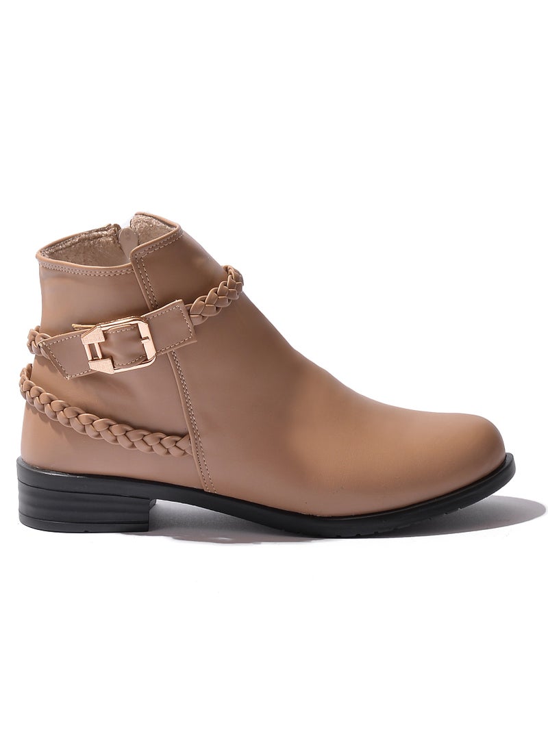 LIFESTYLISH Ankle Boots G-23 Leather - Coffee  - Image 2