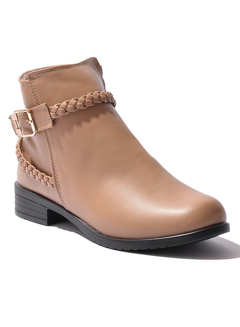 LIFESTYLISH Ankle Boots G-23 Leather - Coffee  - Image 3