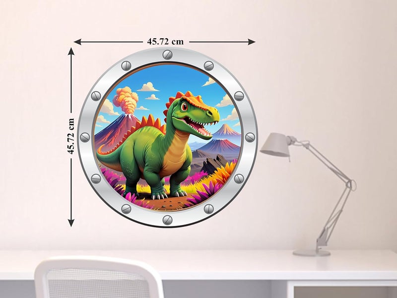 EXO DECOR Trendy Dinosaur Sticker Designs of Self Adhesive Wall Stickers for Living Room Bedroom Hall and Home Decoration 45 x 45cm Pack of 1 EDWS_14810 - Image 4