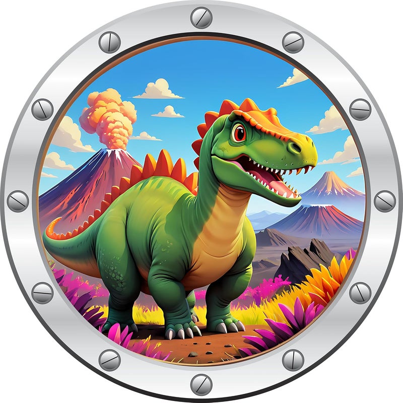 EXO DECOR Trendy Dinosaur Sticker Designs of Self Adhesive Wall Stickers for Living Room Bedroom Hall and Home Decoration 45 x 45cm Pack of 1 EDWS_14810 - Image 1