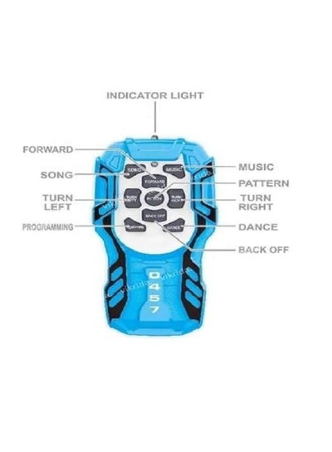 ROBOT Soccer Playing  Dancing & Walking Robot for Kids with Lights (Blue) - Image 4