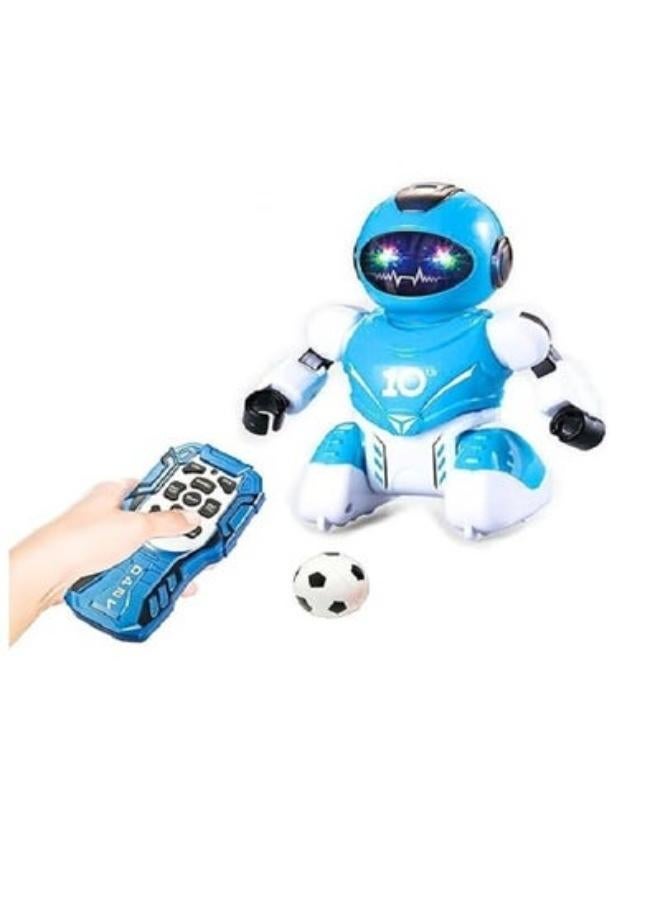 ROBOT Soccer Playing  Dancing & Walking Robot for Kids with Lights (Blue) - Image 1