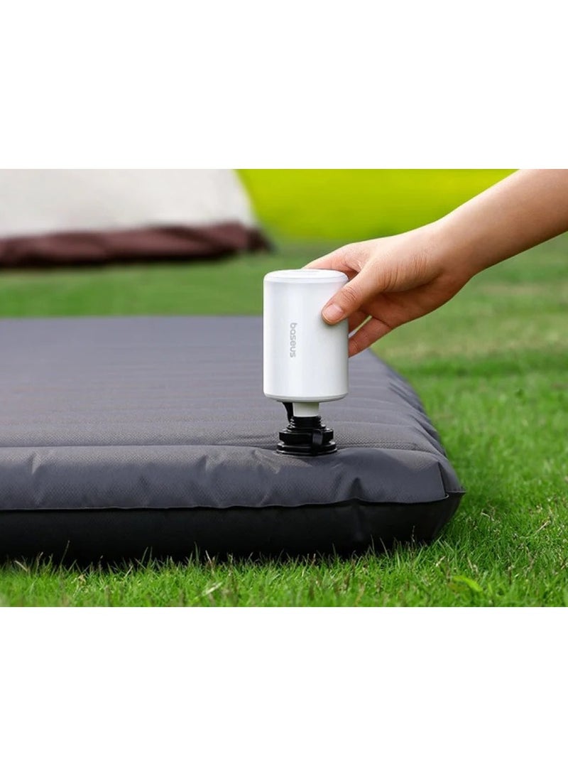 Baseus Pocket Go Air Blower combines multiple functions such as inflation, deflation, manual deflation, and powerful airflow suitable for boating - White - Image 2