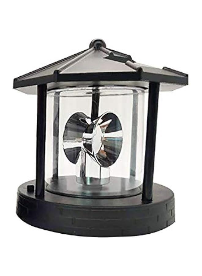 فانوس شمسي، فانوس يعمل بالطاقة الشمسية بتقنية LED مع مصباح إشارة دوار، مصباح خارجي مضاد للماء للتعليق، زينة للحديقة والفناء والأسوار. - Image 1