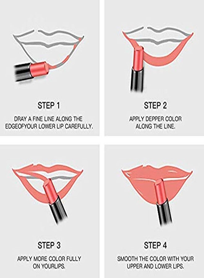 فور فور أحمر شفاه FORFOR STYLISH_LIPSTICK متعدد الألوان (مجموعة من 12 قطعة) - Image 5