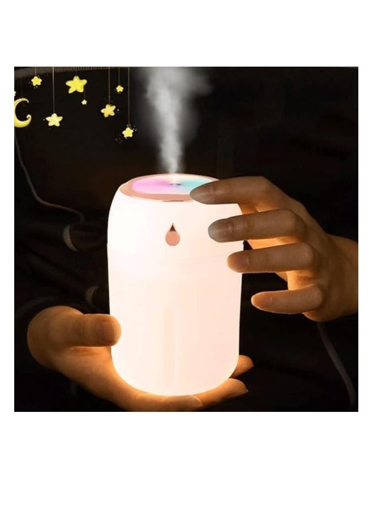 Air Humidifier, Aromatherapy Diffuser, 360 Degree USB, Silent Ultrasonic Fast Humidifier for Home Room, Color Changing Humidifier, Suitable for Home and Bedroom Use