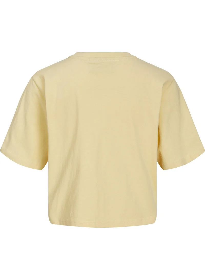 جاي جاي اكس اكس Crew Neck Printed Yellow Women's T-Shirt 12200326