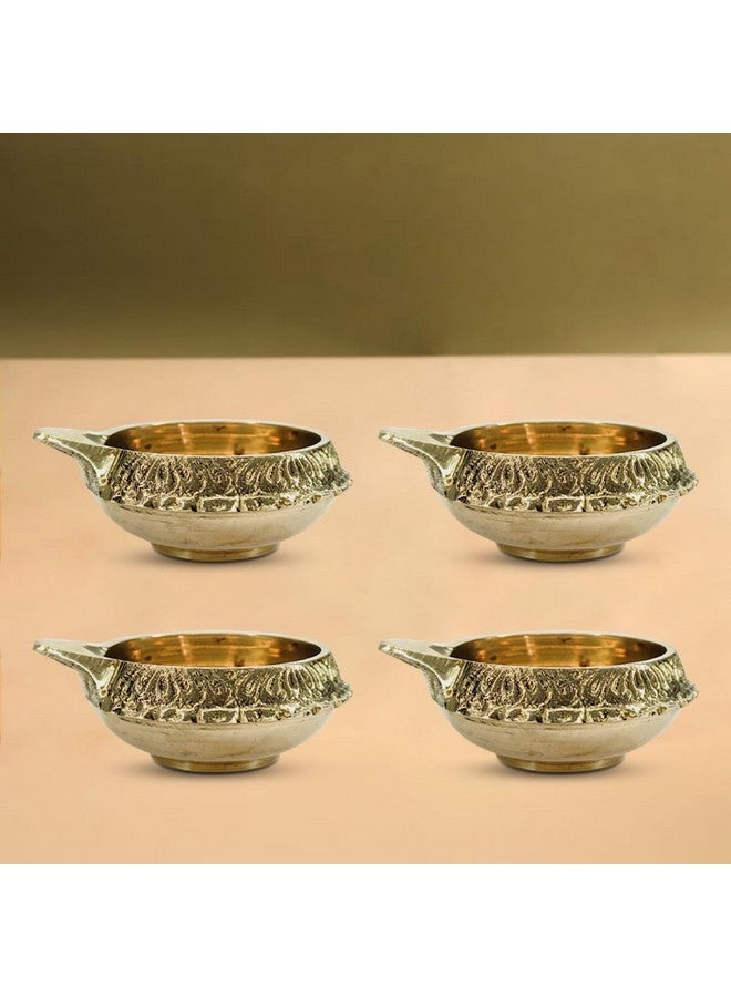 TORPPEZA Brass Kuber Diyas Oil Lamps for Puja Room Decoration and Diwali Festival (Pack |30) - Image 3