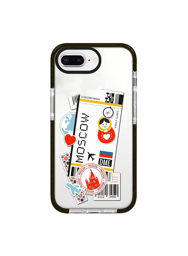 اس-توب جراب لهاتف iPhone 7 Plus / 8 Plus بنمط توضيحي بسيط مع تغطية كاملة - Image 1