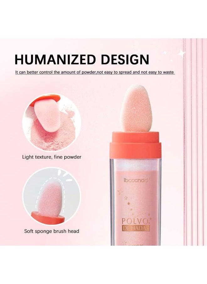 ibcccndc Ibcccndc Polvo De Hadas Fairy Highlight Patting Powder Highlighter Body Glitter for Face Hair Eye Lip and Body,Make Up for Prom, Festival Rave, Stage Makeup (Pink)  - Image 4