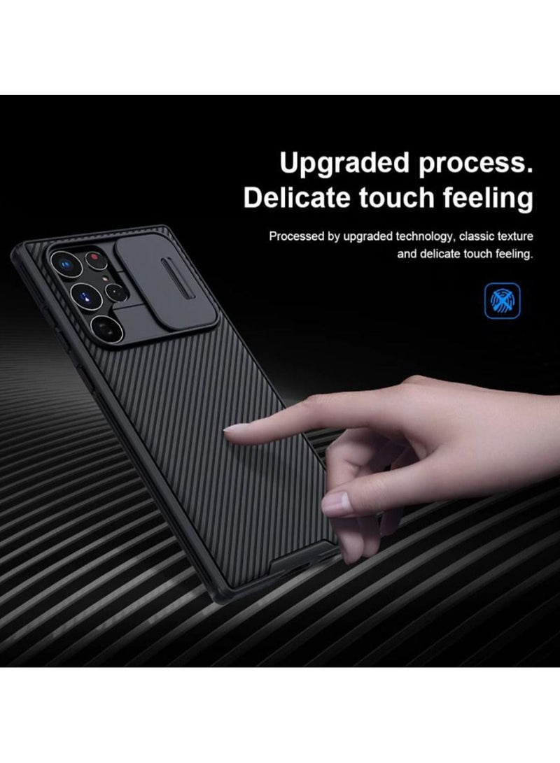 نيلكين درع كام صلب مع غطاء حماية منزلق للكاميرا لهاتف سامسونج جالاكسي S22 أسود - Image 3