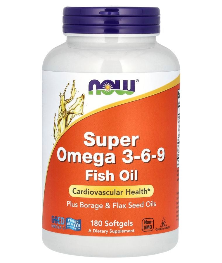 now Super Omega 3-6-9 180 Softgels