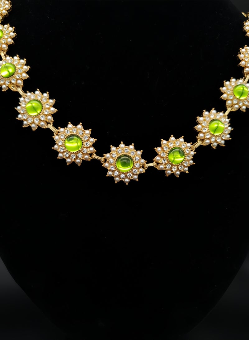 Beautiful special green gem necklace - Image 3