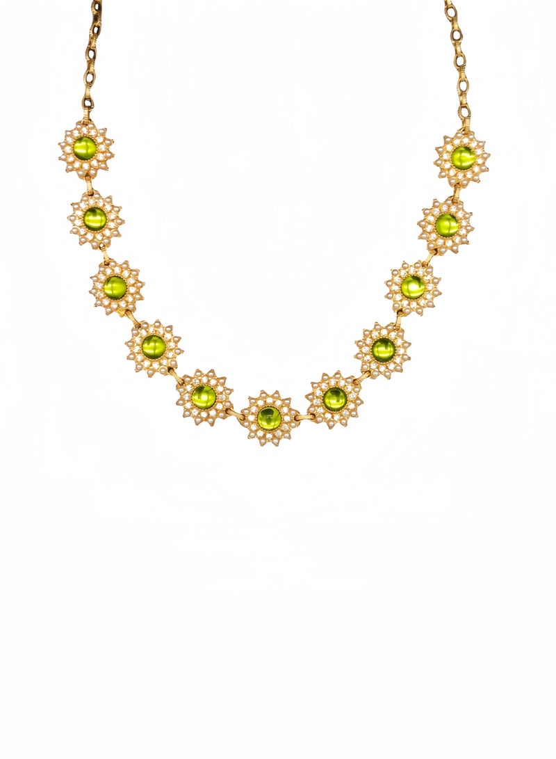 Beautiful special green gem necklace - Image 1