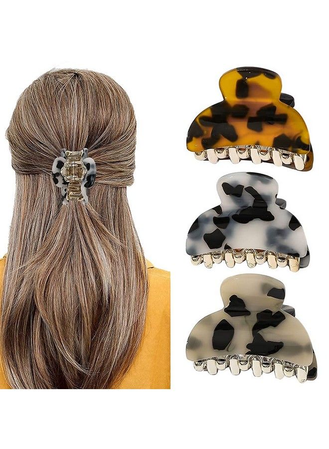 Ash & Roh Small Acrylic Hair Claw Clips For Girls And Women Marbling Hair Clipsplastic Noslip Grip Jaw Hair Clip Hair Jaw Clamp (Big 12) - Image 5