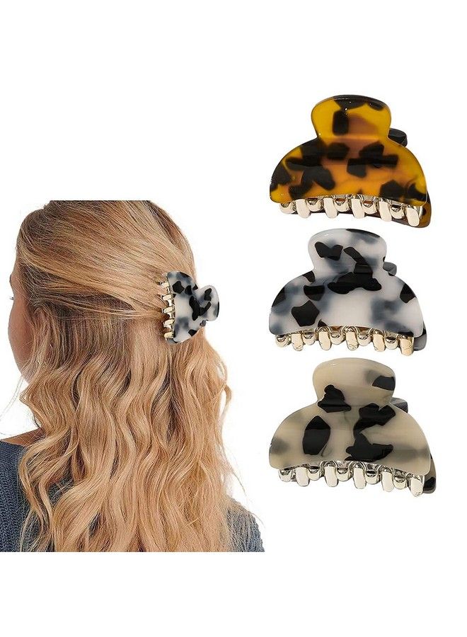 Ash & Roh Small Acrylic Hair Claw Clips For Girls And Women Marbling Hair Clipsplastic Noslip Grip Jaw Hair Clip Hair Jaw Clamp (Big 12) - Image 4