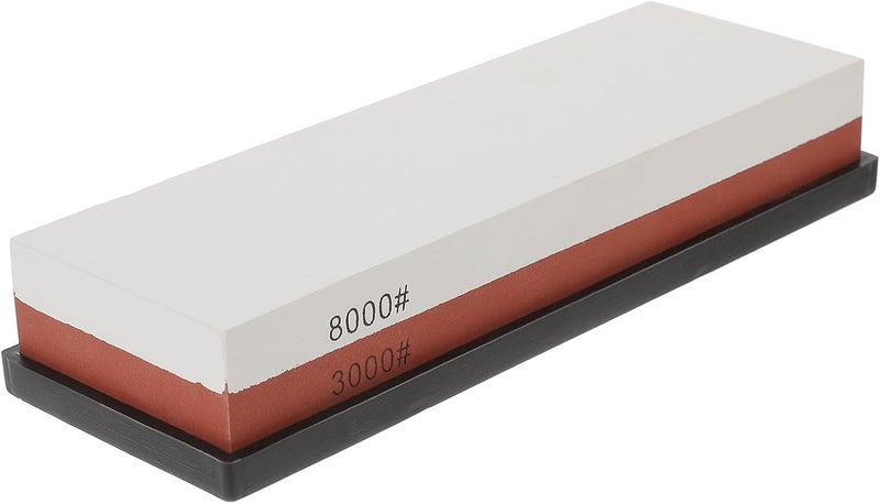 Double-sided White Aluminum Oxide Knives Sharpening Whetstone 3000/8000 Grit Sharpener for Kitchen and Outdoor Tools - Image 1