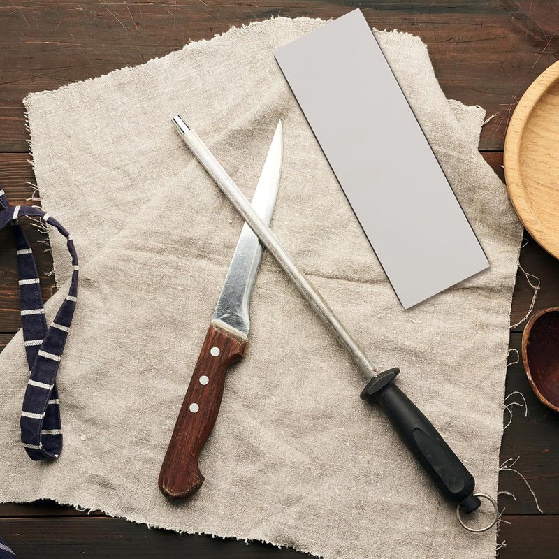 Double-sided White Aluminum Oxide Knives Sharpening Whetstone 3000/8000 Grit Sharpener for Kitchen and Outdoor Tools - Image 4
