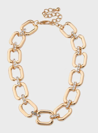 Ella Limited Edition Diamante Chunky Chain Necklace