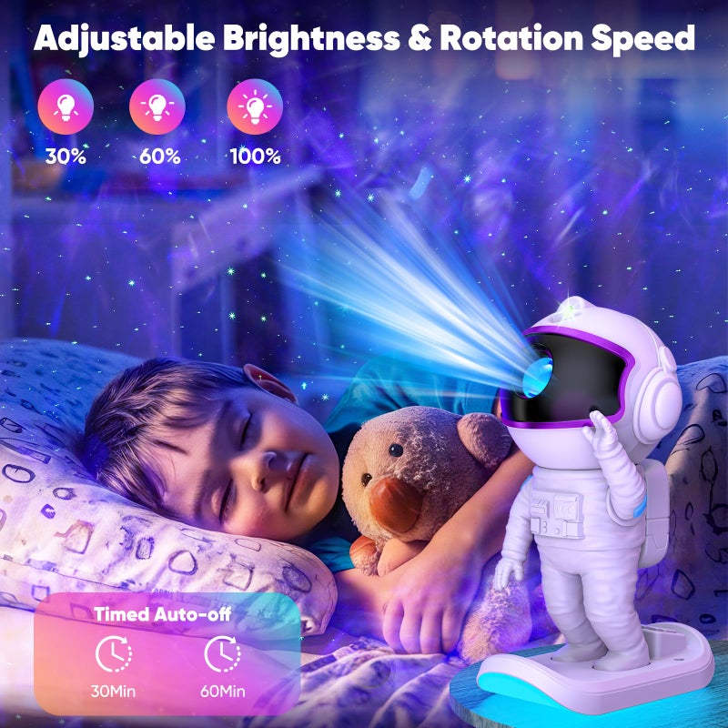 Stbands Star Projector, Galaxy Projector for Bedroom, Night Light with Timer and Remote Control, Gift for Kids Adults for Birthdays, Christmas - Image 2