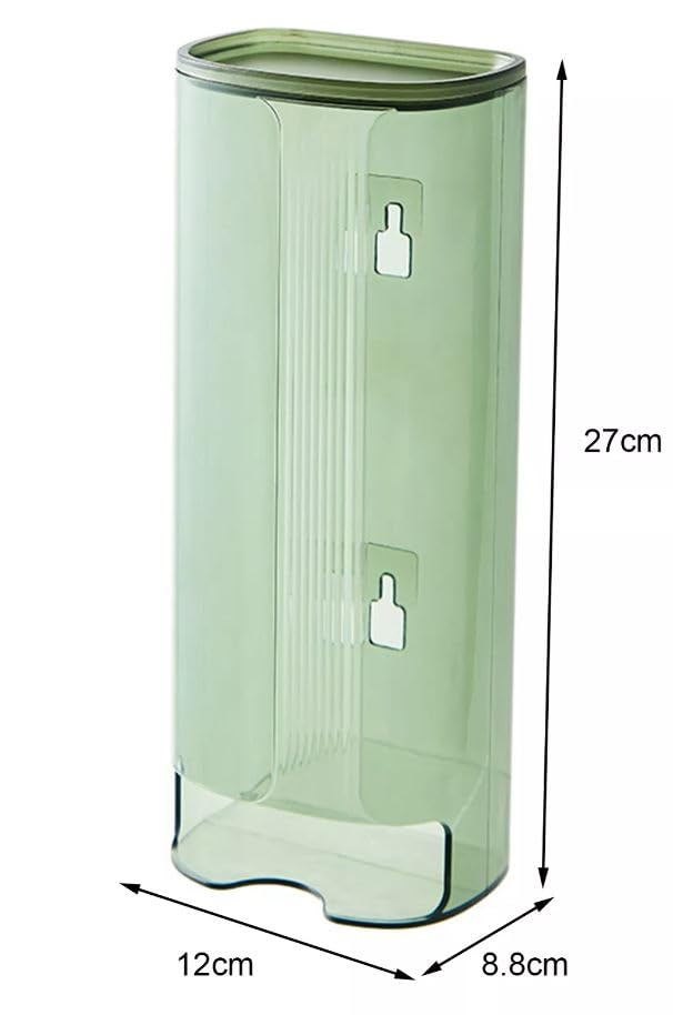 Crobat Wall Mounted Storage Box Toilet Paper Holder TShirt Bag Rack Hanging Shopping Bag Rack Grocery Bag Container Large Capacity Wall Box Plastic - Image 2