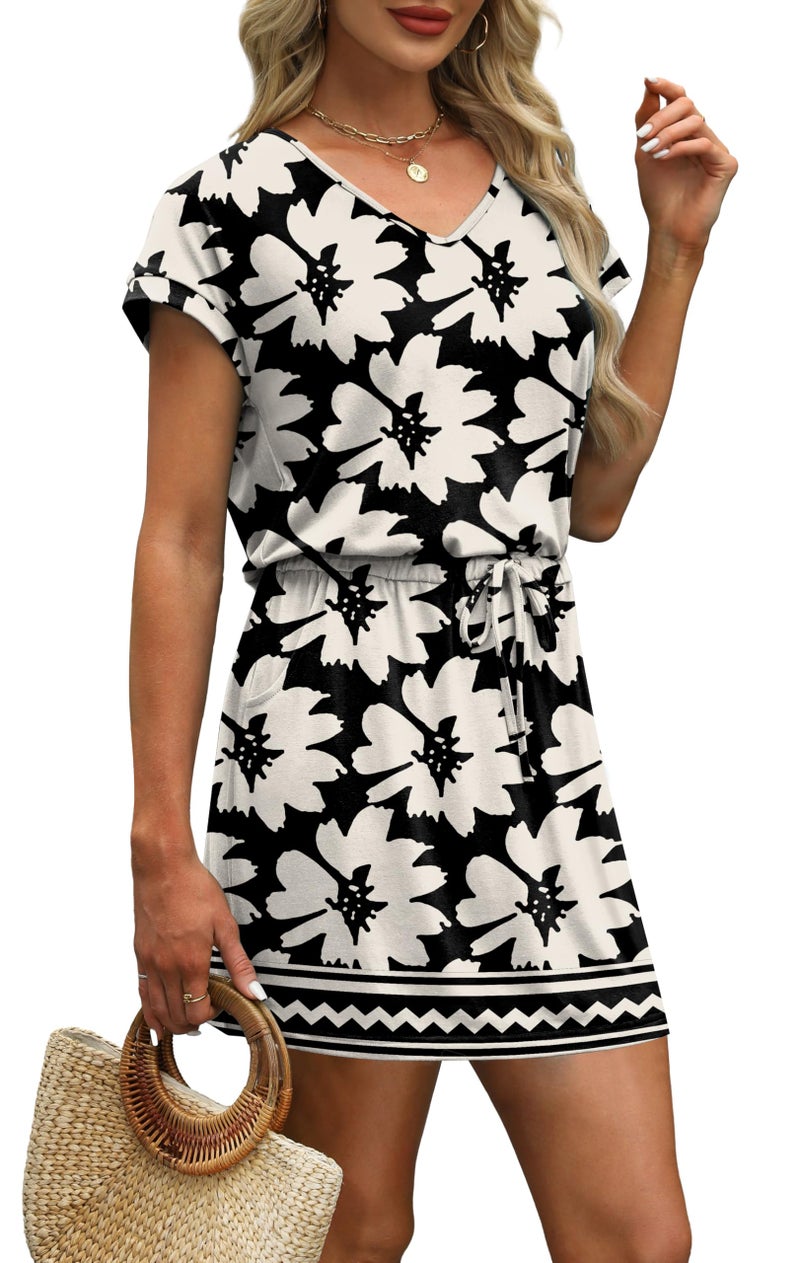 OFEEFAN Summer Dresses for Women Spring Beach Vacation Casual Dresses Midi Sun Dress Maxi Dress Sundresses for Women XXL - Image 4