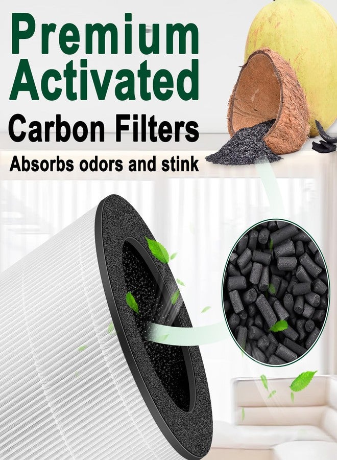 CHNPOFNT Replacement True he-pa Filters Compatible with Ganiza Air Purifier A10,H13 3-IN-1 4-Stage Filtration High-efficiency Activated carbon,2-Pack H13 4-Stage Filtration Activated Carbon 3-in-1 - Image 4